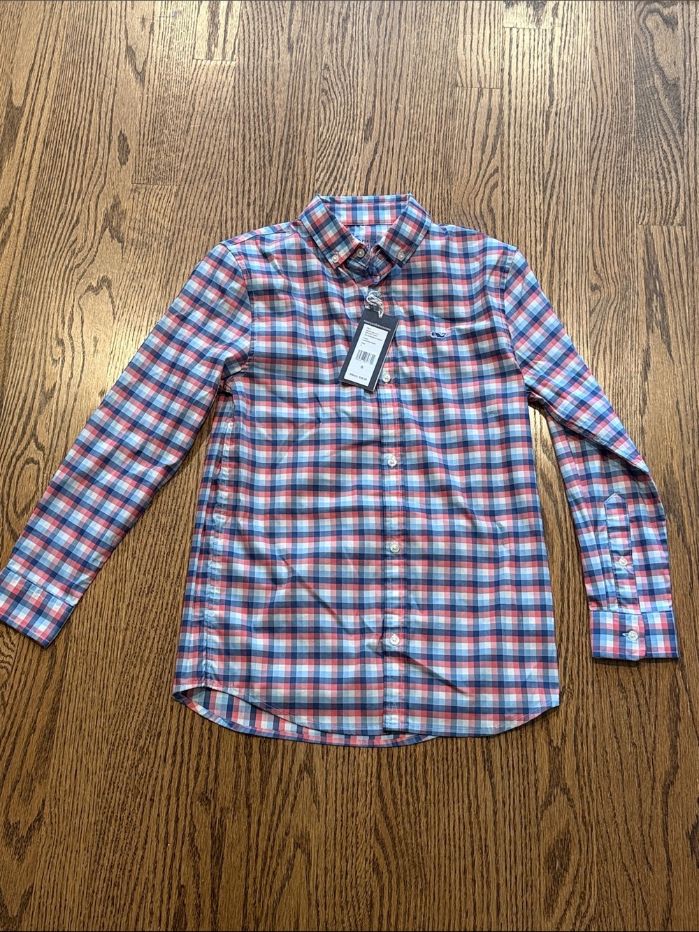 NWT Vineyard Vines Button-Down Plaid Shirt - Red & Blue